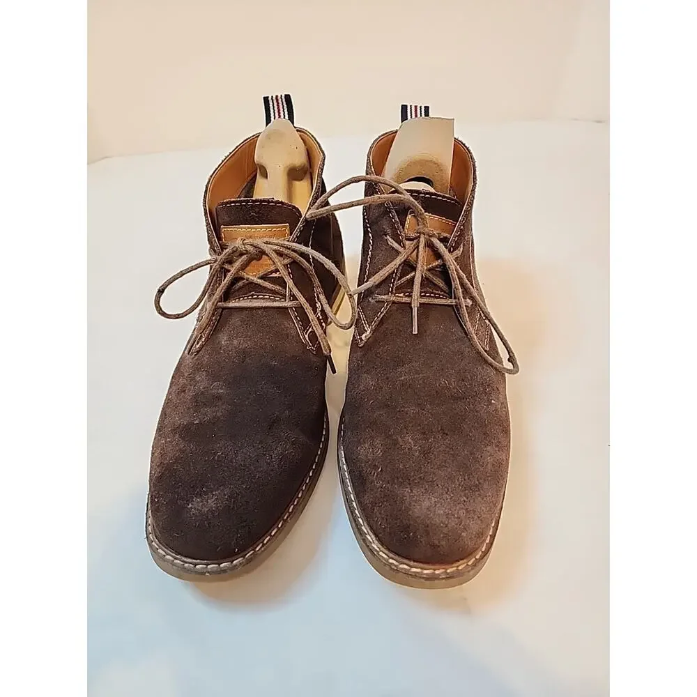 Penguin Mens Size 9 M Brown Suede Leather Dress Boots Ankle